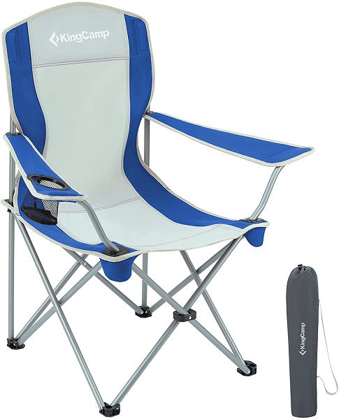 KingCamp KC3818 Classic Arms Folding Camping Chair With Mesh Cup Holder