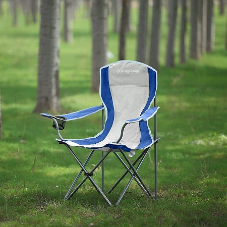 KingCamp KC3818 Classic Arms Folding Camping Chair With Mesh Cup Holder