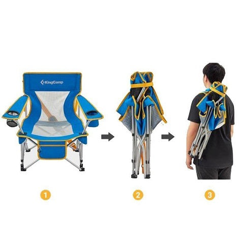 Kingcamp KC2135 Larch Beech Chair Blue