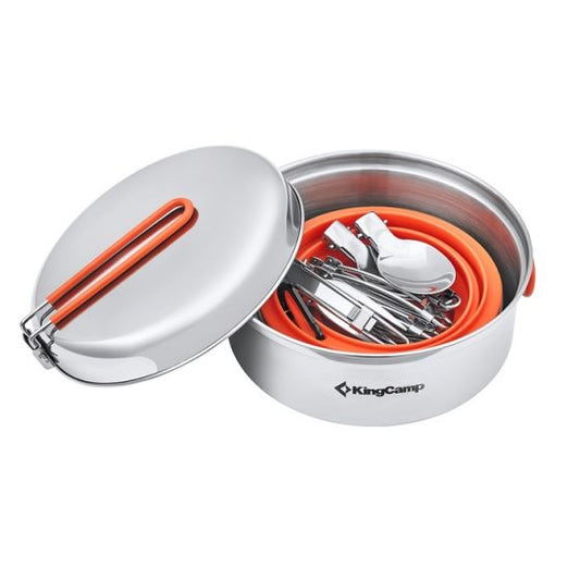 KingCamp KA2008 Adventurer II Cooking Set Silver