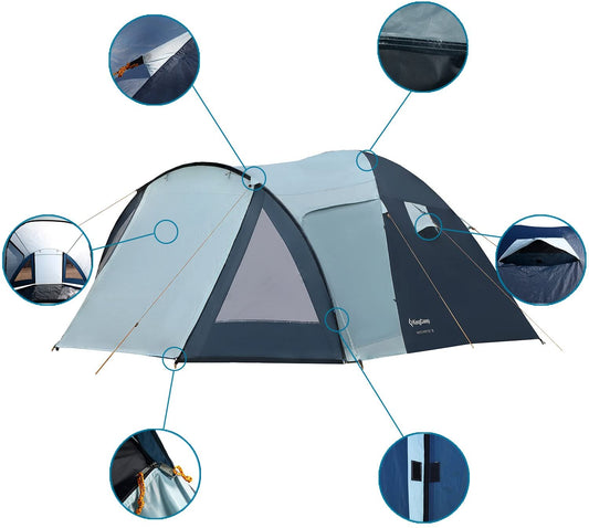 KingCamp Weekend Series Family Camping Dome Tent KT3008