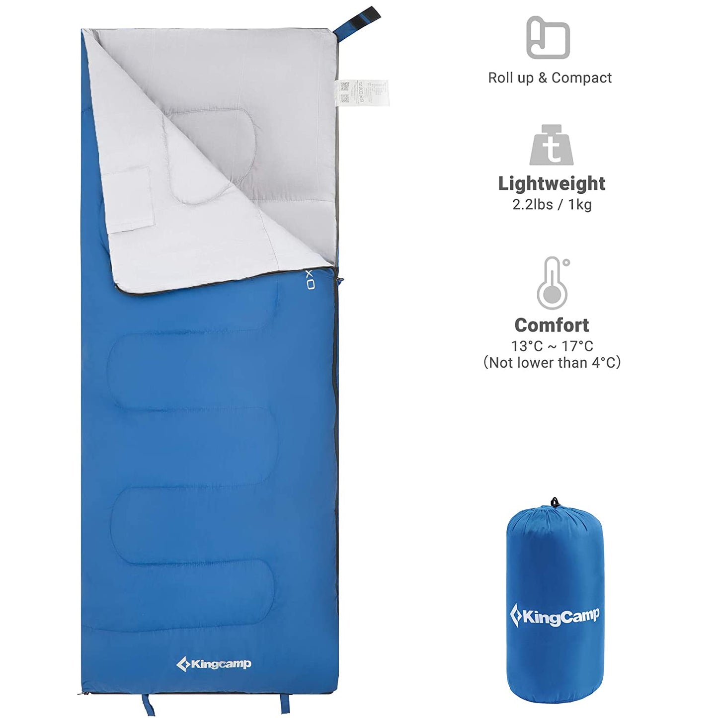 KingCamp KS3122 OXYGEN Square Sleeping Bag