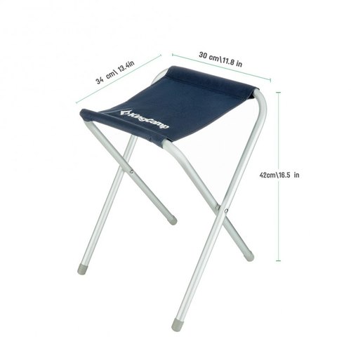 Kingcamp KC3836 Alluminum Folding Stool Blue