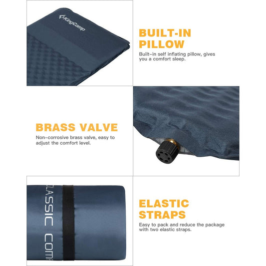 Kingcamp KM3596 Classic Comfort Inflatible Mat Blue