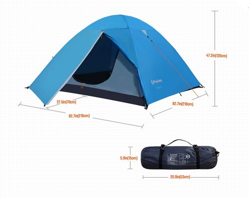 Kingcamp KT3021 Hiker III Waterproof 3person Tent Blue