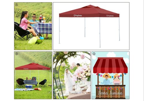 KingCamp Instant Durable Multipurpose Outdoor Canopy Tent KT3060 Red