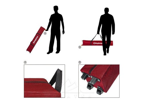 KingCamp Instant Durable Multipurpose Outdoor Canopy Tent KT3060 Red