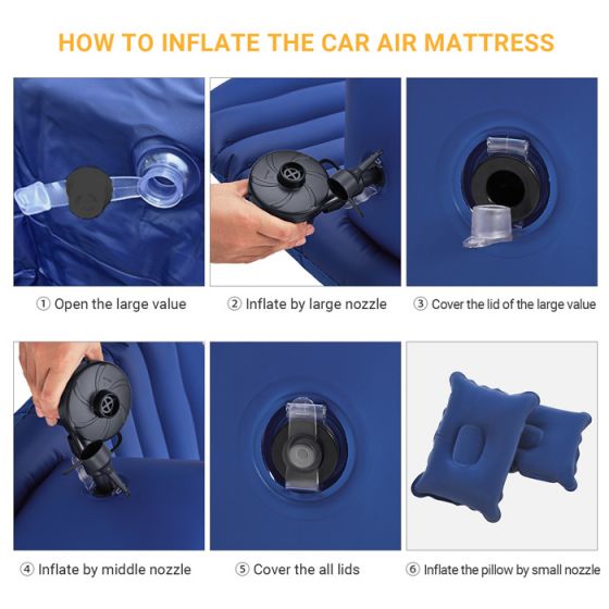 KingCamp Inflatable Car Air Matress With Pump and Pillow KM2004