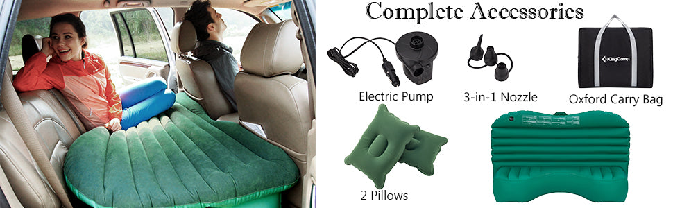 KingCamp Inflatable Car Air Matress With Pump and Pillow KM2004