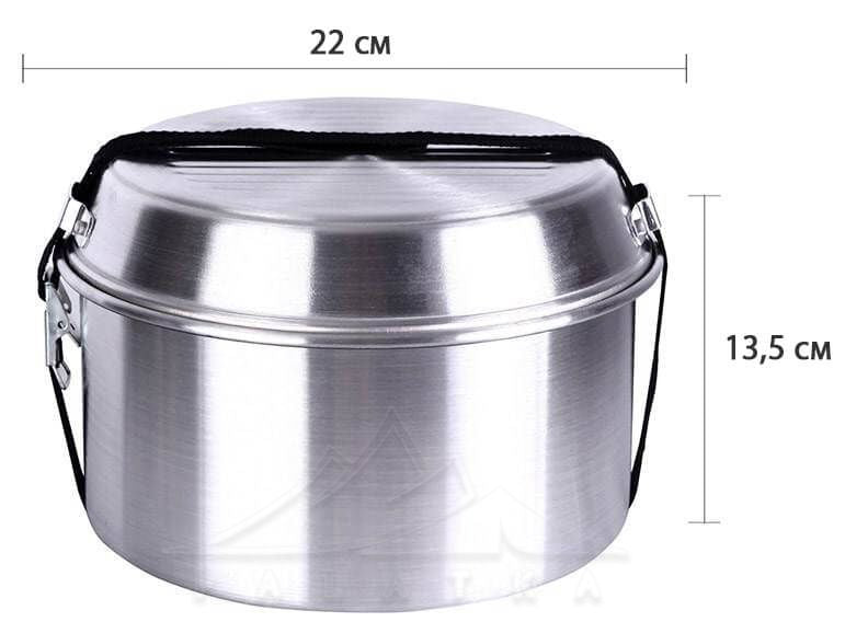 Kingcamp KP3903 Camper 4 Kettles Silver