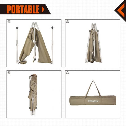 Kingcamp KC3806A Army Man Camping Bed Beige