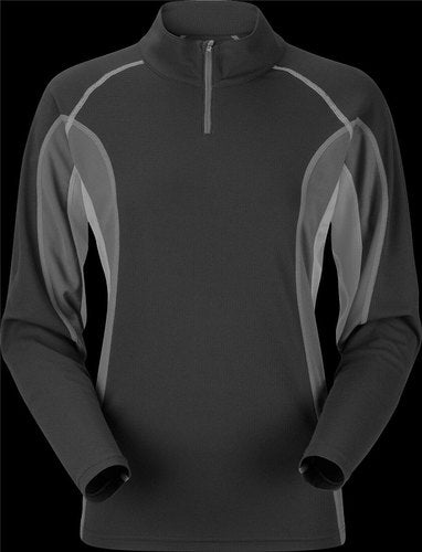 Vapour active zip neck top men
