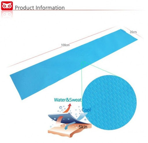N Rit Ice Mate Cool Towel Single NSC325S BLUE