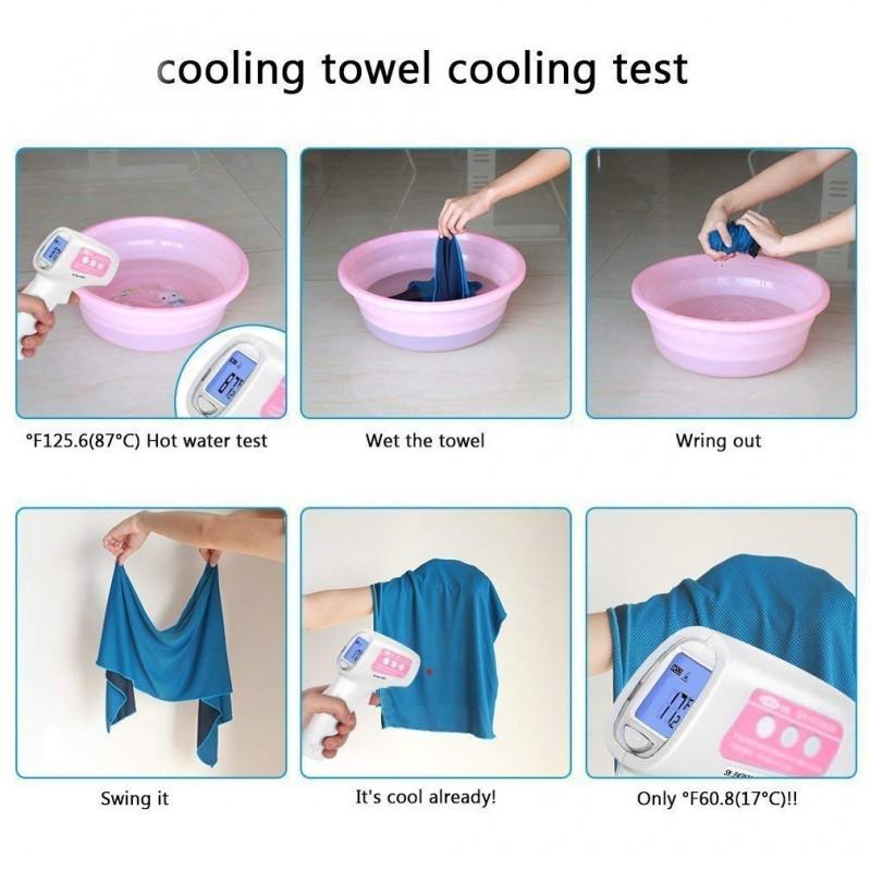 N Rit Ice Mate Cool Towel Single NSC325S BLUE