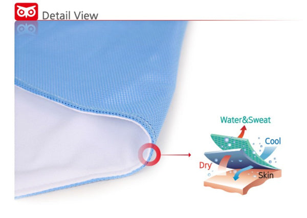 N Rit Ice Mate Cool Towel Single NSC325S BLUE