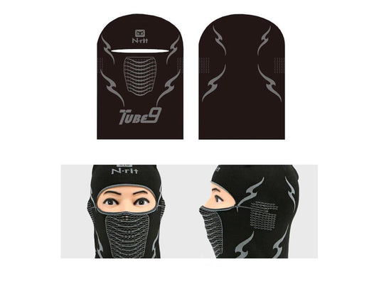 N Rit Tube9 Balaclava Black NR TUB10HB