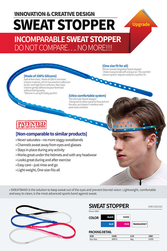 N Rit Sweat Stopper Band Pink NRC5062SS PIN