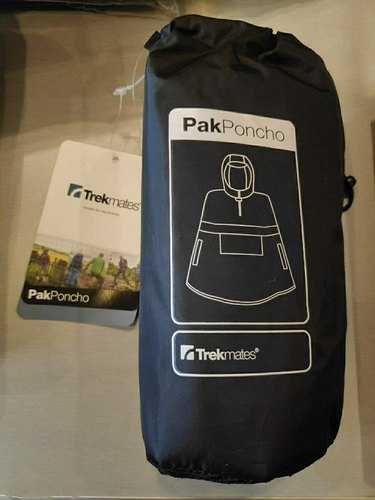 Trekmates TM-006293 Pak Poncho Unisex Black 0/S