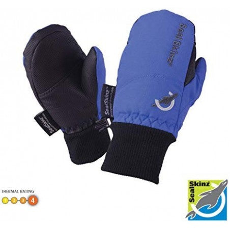 SEALSKINZ KJ113 CHILDRENS WATERPROOF GLOVES BLUE
