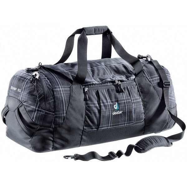 Deuter Tramp 90L Black Check Duffel with Trolley