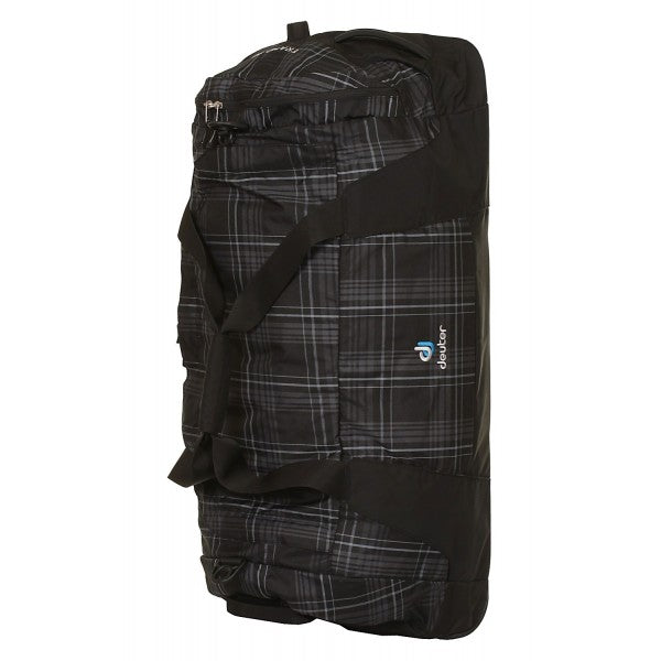 Deuter Tramp 90L Black Check Duffel with Trolley