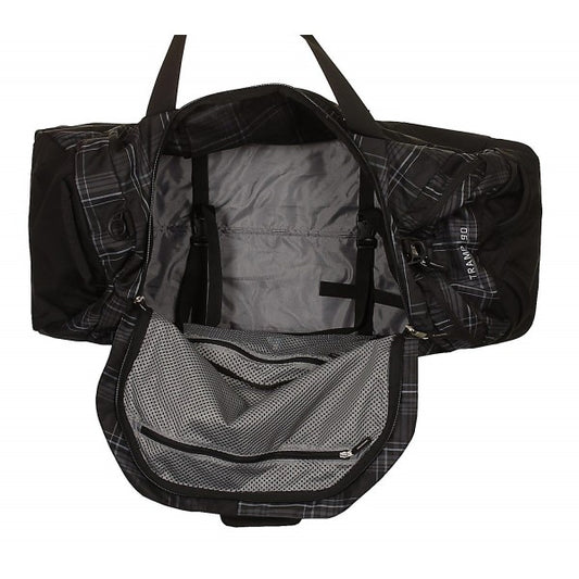 Deuter Tramp 90L Black Check Duffel with Trolley
