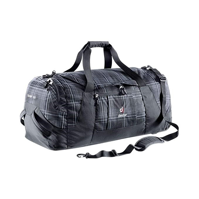 Deuter Tramp 110L Black Check Duffel with Trolley