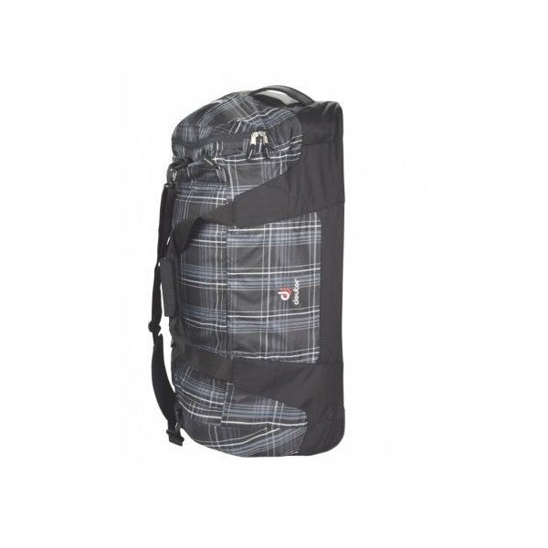 Deuter Tramp 110L Black Check Duffel with Trolley