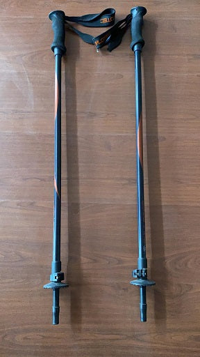 Skylotec Ski Poles Black Orange 1Pair