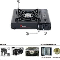 Maxsun Portable Camping Stove Black