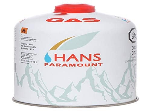 Hans Butane Gas Cartridge 230gm Bottle White