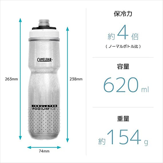 CamelBak Podium Chill Bottle 710ml Black White