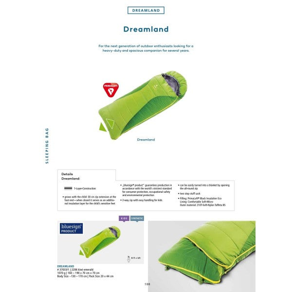 Deuter Dreamland sleeping bag Kiwi emerald