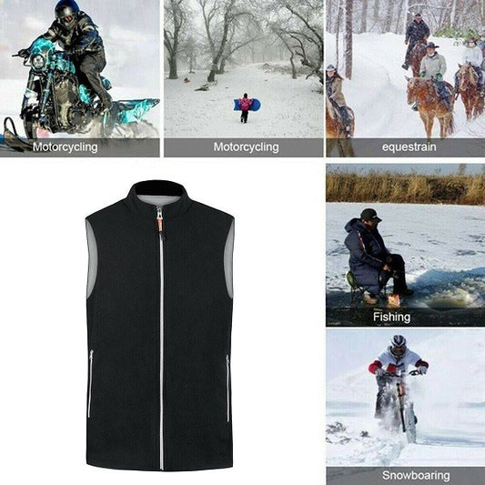 Alpenheat AJ4 Heated Gillet Fleece Black