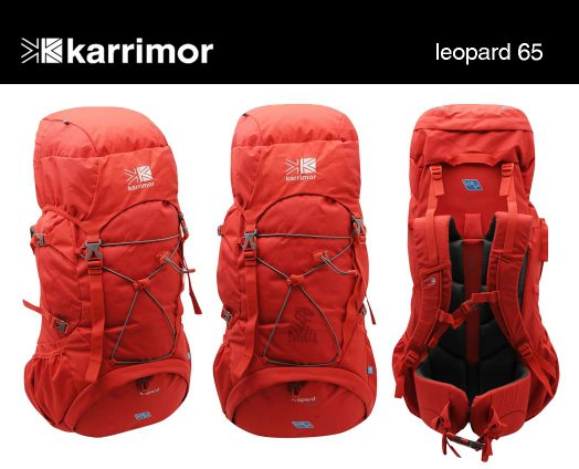 Karrimor Leopard 65L Plus 5 Rucksack Red