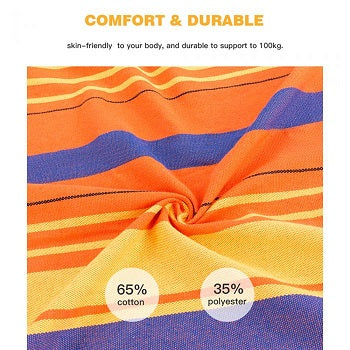 KingCamp KG3763 Canvas Hammock Orange Stripe
