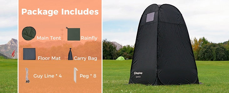 KINGCAMP KT4015 Genova MultiTent OUTDOOR PORTABLE POP UP TENT BLACK