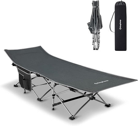 KINGCAMP KC2026 OAK C10 COT OVERSIZED HEAVY DUTY BLACK GREY
