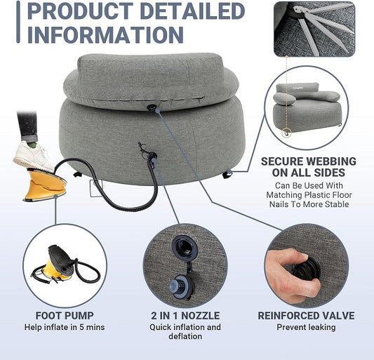 Kingcamp KE8248 Smashing 70 Single Inflatable Sofa Chair