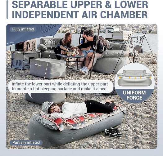 Kingcamp KE8249 Smashing DUO 70 SOFA SET Inflatable Sofa Chair