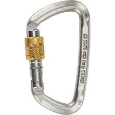 CLIMBING TECHNOLOGY D-SHAPE STEEL SG CARABINER