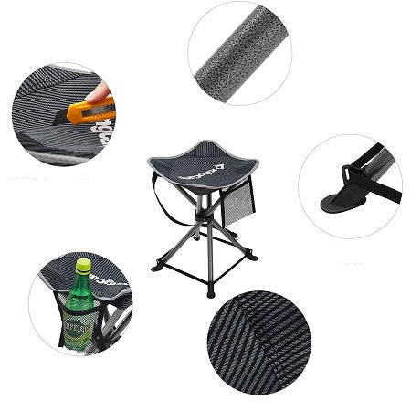 KingCamp KC2024 Lotus Camping folding stool BlackStrips