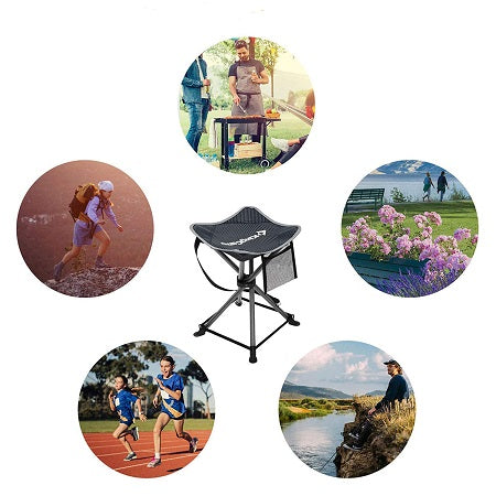 KingCamp KC2024 Lotus Camping folding stool BlackStrips