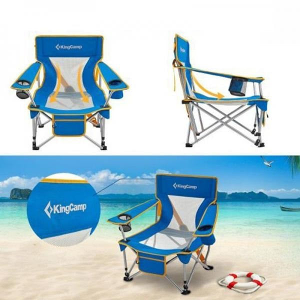 Kingcamp KC2135 Larch Beech Chair Blue