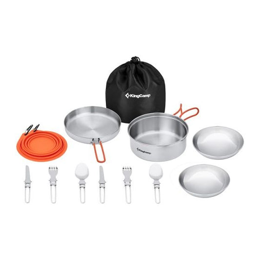 KingCamp KA2008 Adventurer II Cooking Set Silver