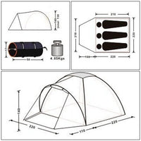 Kingcamp KT3018 Holiday 3 Person Tent Blue