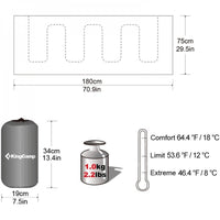 KingCamp KS3122 OXYGEN  Square Sleeping Bag