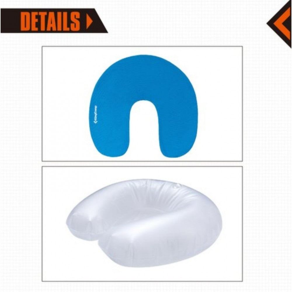 KingCamp Neck Pillow With Cotton Outer And PVC Air Float KM3563