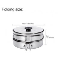 Kingcamp KP3914 Backpacker III Stainless Steel Cooking Pot Silver