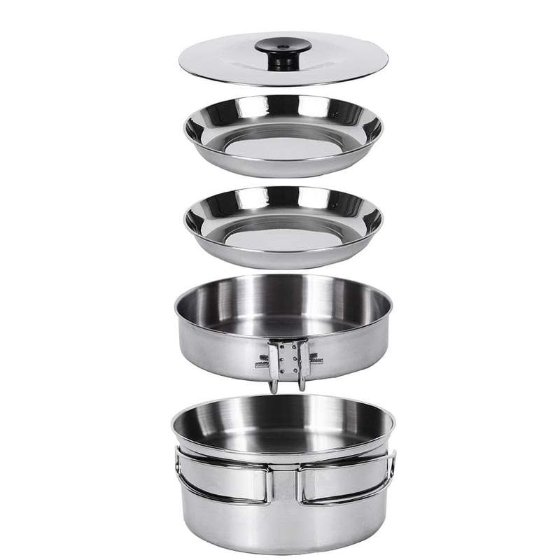 Kingcamp KP3914 Backpacker III Stainless Steel Cooking Pot Silver